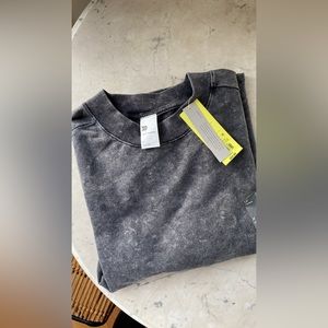 all in motion, distressed grey sweatshirt